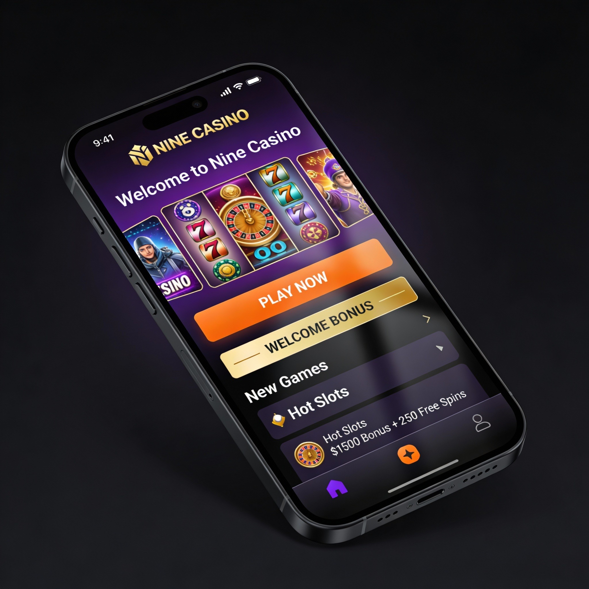 App mobile NineCasino